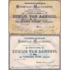 Nederlansch-Amerikaansche Stoomvaart Mattschappij certificates 1873 1881